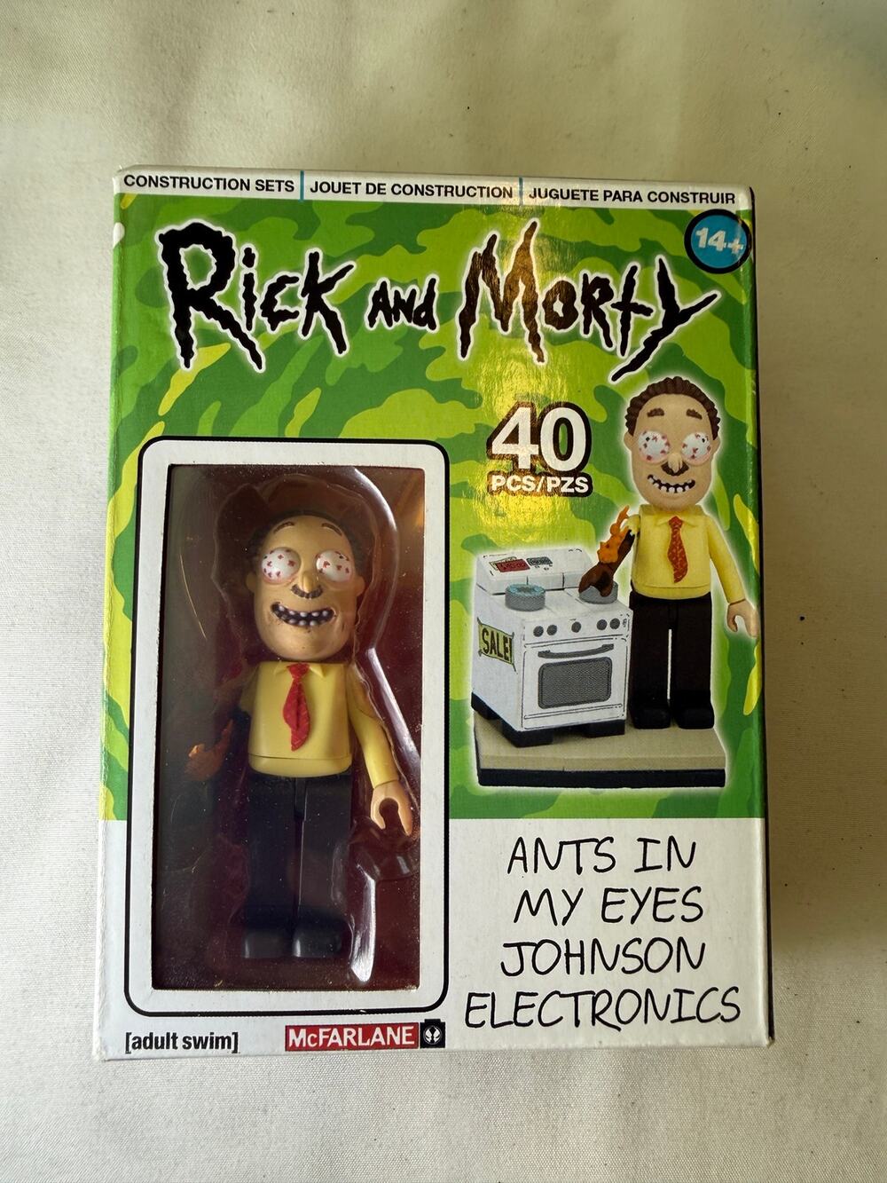 McFarlane Rick and Morty Ants in My Eyes Johnson Electronics 40 Pc Set